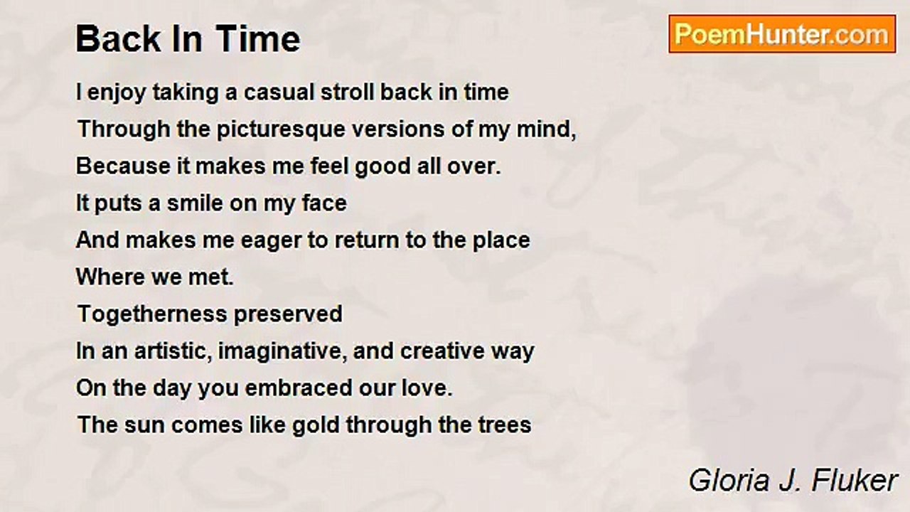 Gloria J. Fluker - Back In Time