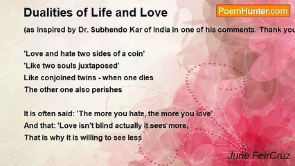 June FeirCruz - Dualities of Life and Love