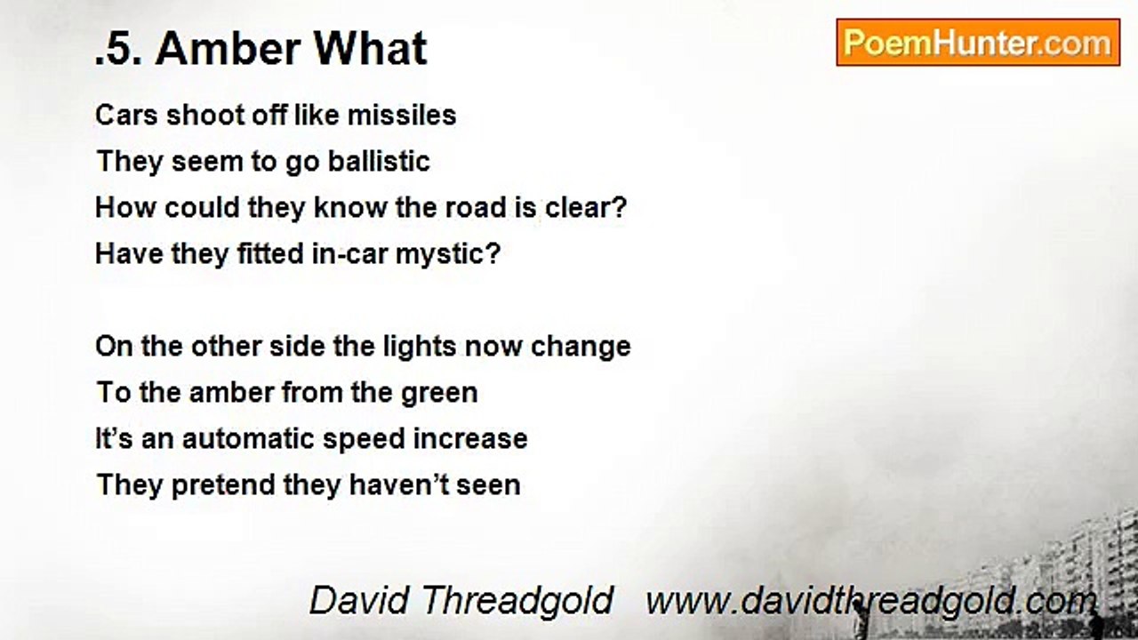 David Threadgold   www.davidthreadgold.com - .5. Amber What