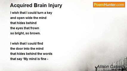 Alison Cassidy - Acquired Brain Injury