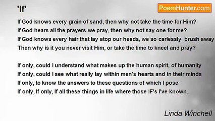 Linda Winchell - 'If'