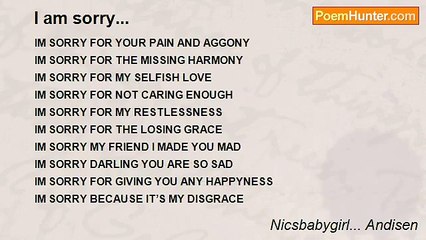 Nicsbabygirl... Andisen - I am sorry...
