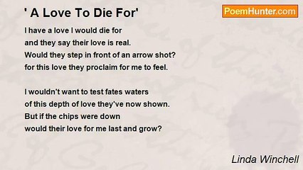 Linda Winchell - ' A Love To Die For'