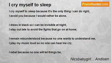 Nicsbabygirl... Andisen - I cry myself to sleep