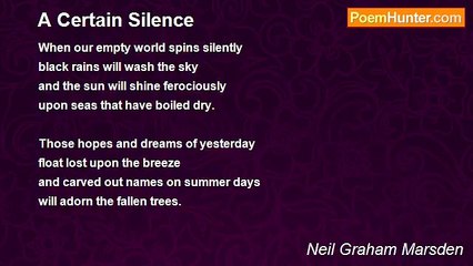 Neil Graham Marsden - A Certain Silence