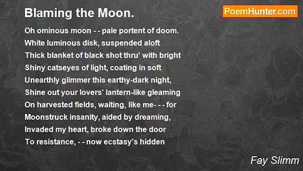 Fay Slimm - Blaming the Moon.