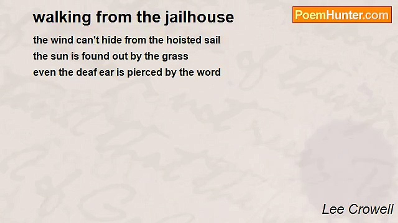 Lee Crowell - walking from the jailhouse