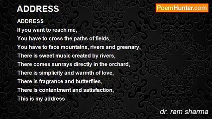 dr. ram sharma - ADDRESS