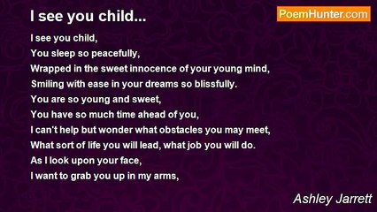 Ashley Jarrett - I see you child...