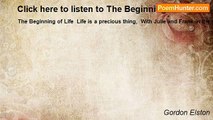 Gordon Elston - Click here to listen to The Beginning of Life