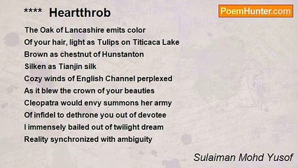 Sulaiman Mohd Yusof - ****  Heartthrob