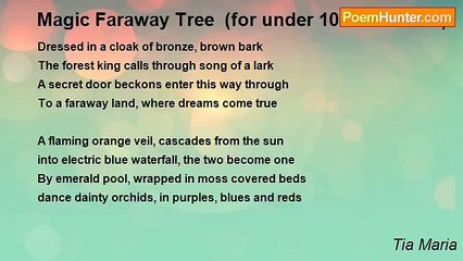 Tia Maria - Magic Faraway Tree  (for under 10's & the like)