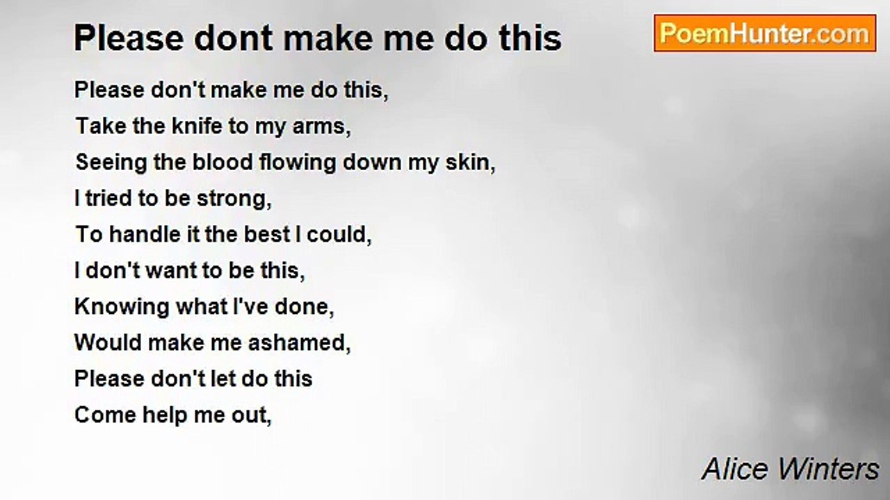 Alice Winters - Please dont make me do this