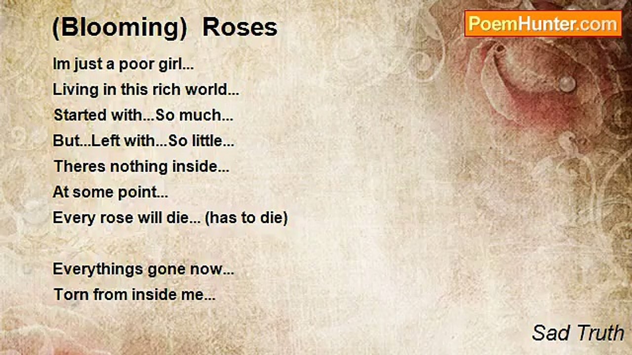 Sad Truth - (Blooming)  Roses