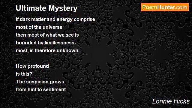 Lonnie Hicks - Ultimate Mystery