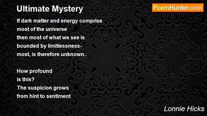 Lonnie Hicks - Ultimate Mystery