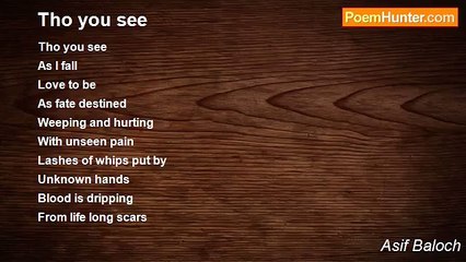 Asif Baloch - Tho you see