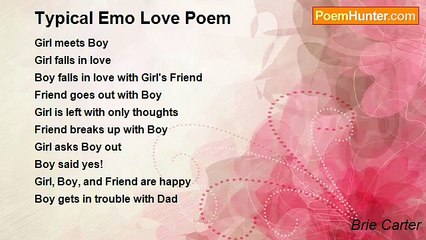 Brie Carter - Typical Emo Love Poem