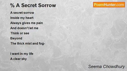 Seema Chowdhury - A Secret Sorrow