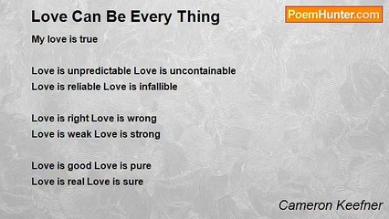 Cameron Keefner - Love Can Be Every Thing