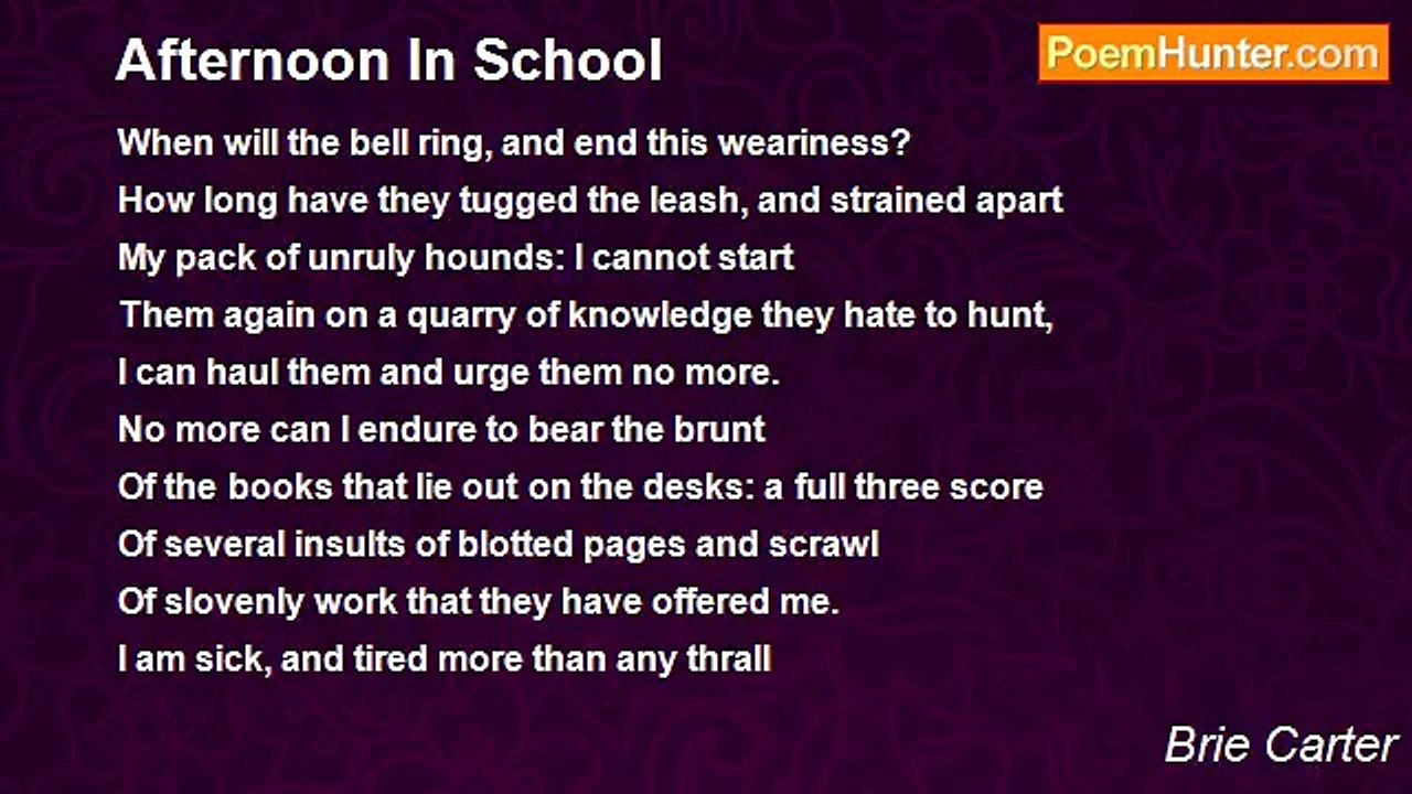 Brie Carter - Afternoon In School