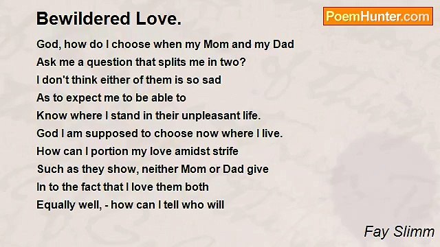 Fay Slimm - Bewildered Love.