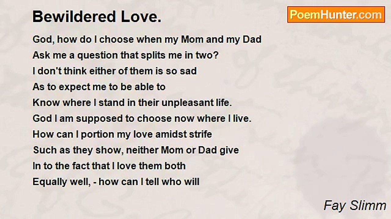 Fay Slimm - Bewildered Love.