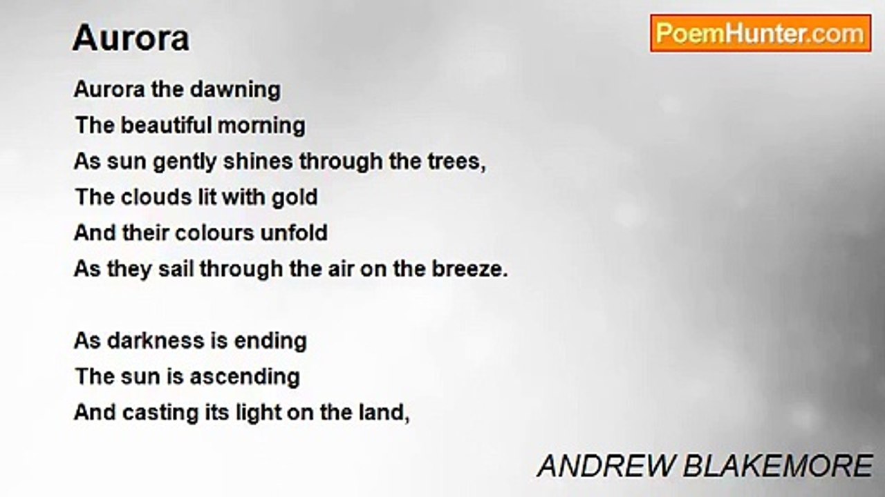 ANDREW BLAKEMORE - Aurora