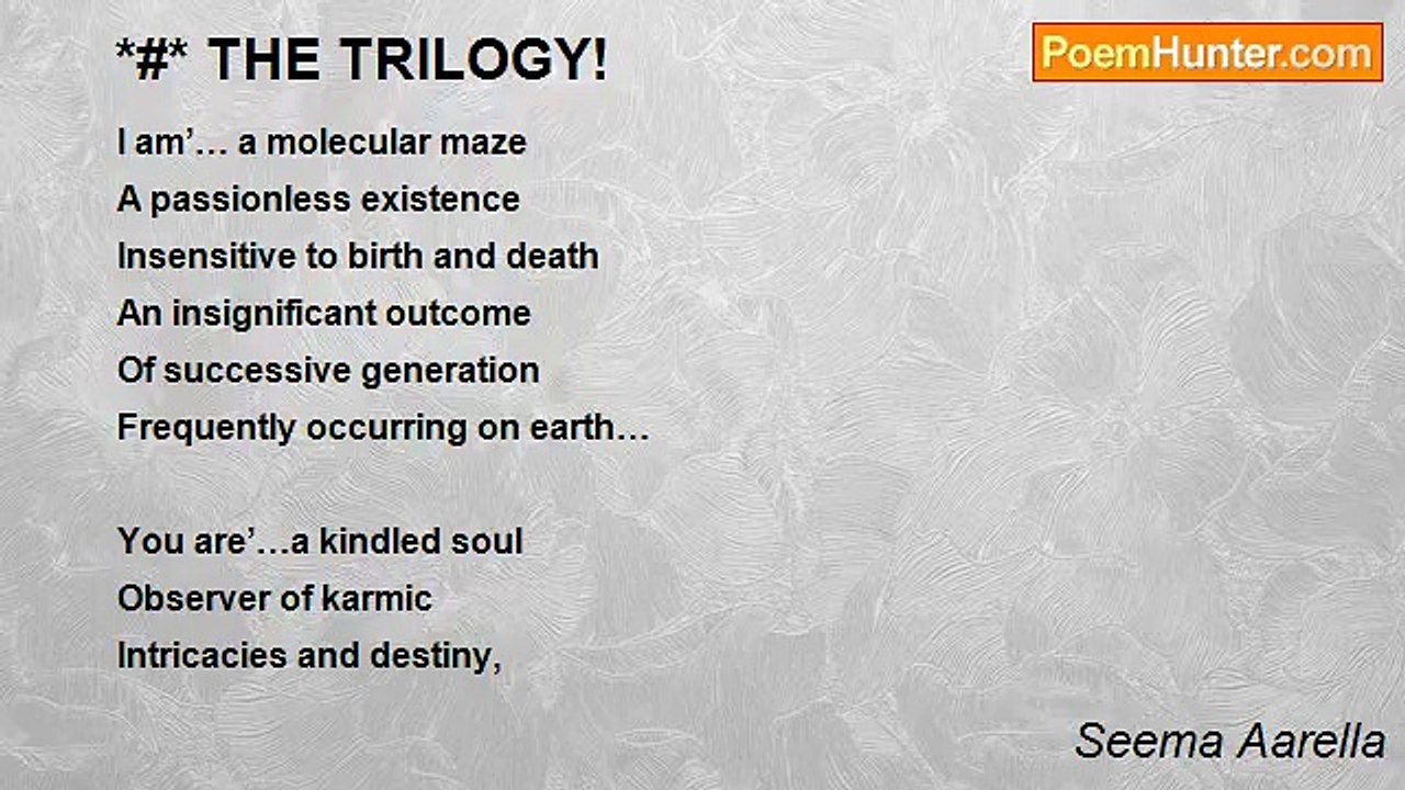 Seema Aarella - *#* THE TRILOGY!