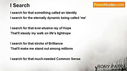 RONY PATRA - I Search