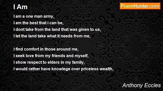 Anthony Eccles - I Am