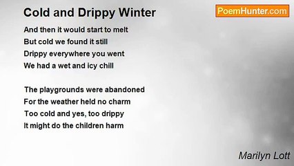 Marilyn Lott - Cold and Drippy Winter