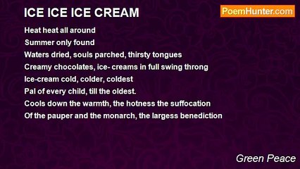 Green Peace - ICE ICE ICE CREAM