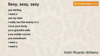 Keith Ricardo Williams - Sexy, sexy, sexy
