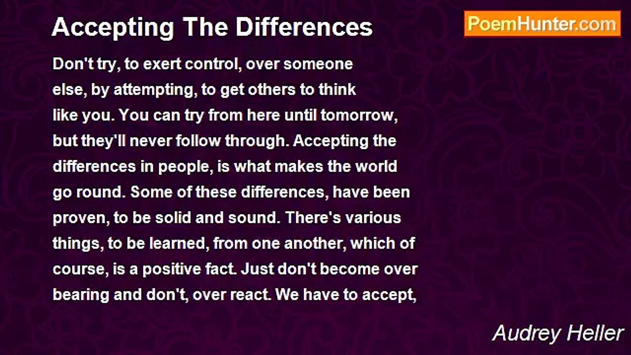 Audrey Heller - Accepting The Differences