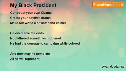 Frank Bana - My Black President