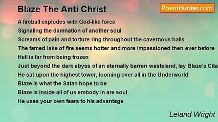 Leland Wright - Blaze The Anti Christ