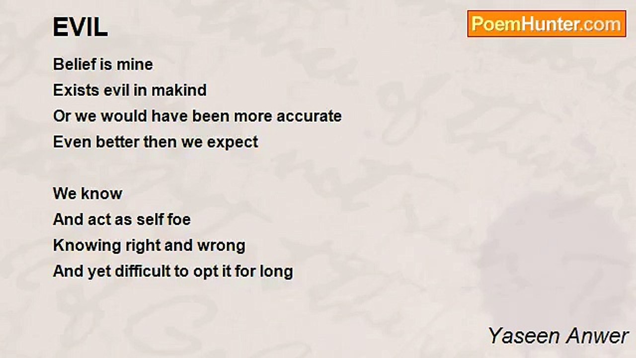 Yaseen Anwer - EVIL