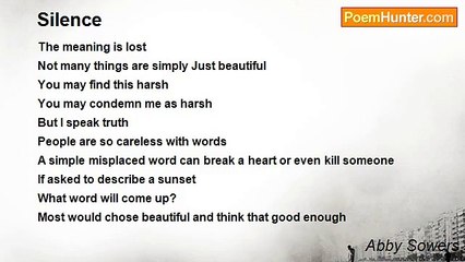 Abby Sowers - Silence