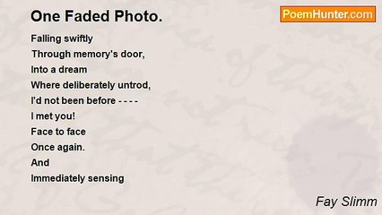 Fay Slimm - One Faded Photo.