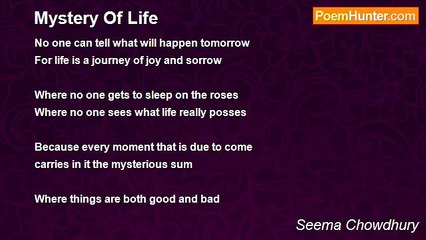 Seema Chowdhury - Mystery Of Life