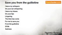 Reshma Ramesh - Save you from the guillotine