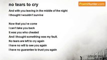 shruti modi - no tears to cry