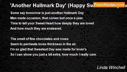 Linda Winchell - 'Another Hallmark Day' (Happy Sweetest Day Everyone!)