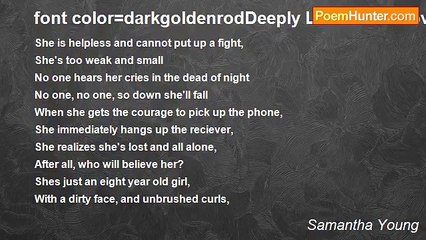 Samantha Young - font color=darkgoldenrodDeeply Lost and Unloved