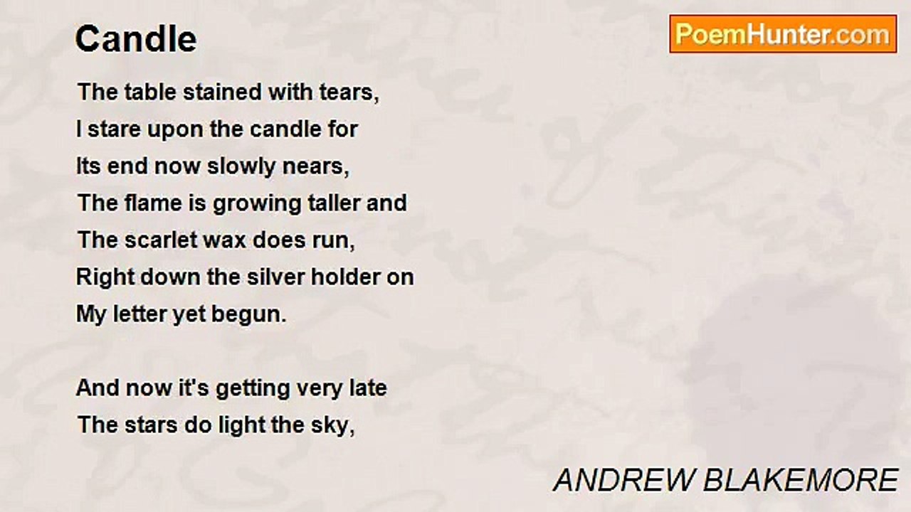 ANDREW BLAKEMORE - Candle
