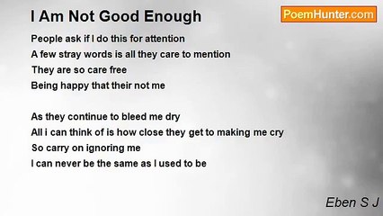 Eben S J - I Am Not Good Enough