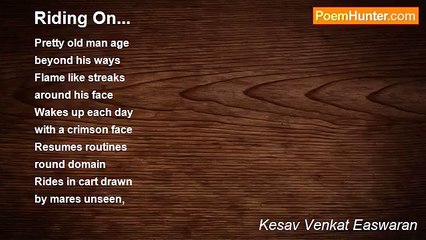 Kesav Venkat Easwaran - Riding On...