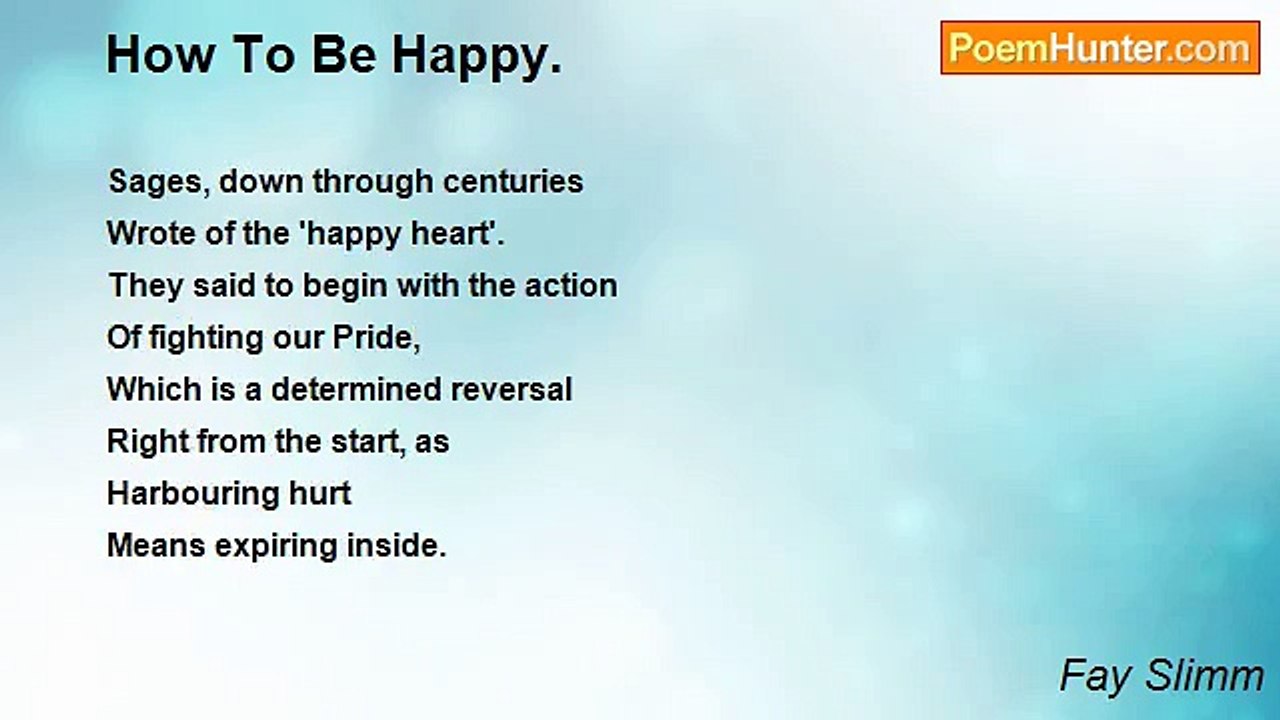 Fay Slimm - How To Be Happy.