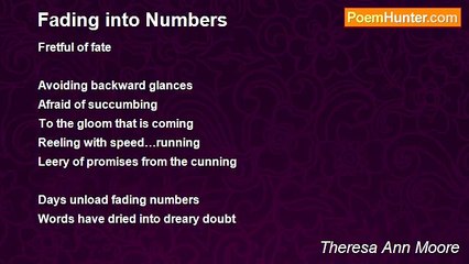 Theresa Ann Moore - Fading into Numbers